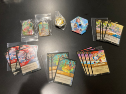 Disney Lorcana Promo Pins MAD HATTER, BOLT, AMBER+ League Cards! - Image 2