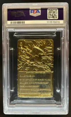 1999 Pokemon Burger King Gold Card Promo Charizard #NNO PSA 7 - Image 4
