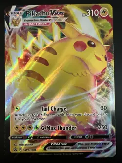 Pikachu VMAX Jumbo Oversized Card Holo Black Star Promo SWSH286 - Image 1