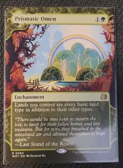 MTG - 1x Prismatic Omen - Wilds of Eldraine: Enchanting Tales- Uncommon - Regula - Image 1
