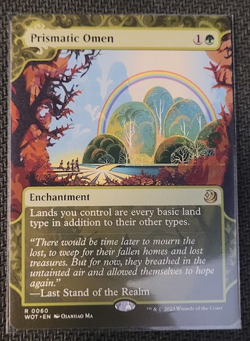MTG - 1x Prismatic Omen - Wilds of Eldraine: Enchanting Tales- Uncommon - Regula - Image 2