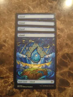 (4) Island 278 *PLAYSET* Showcase Stained Glass DMU Regular NM MTG - Image 1