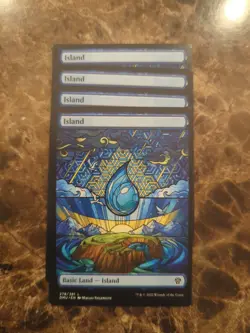 (4) Island 278 *PLAYSET* Showcase Stained Glass DMU Regular NM MTG - Image 2
