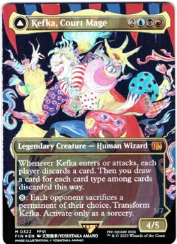 KEFKA, COURT MAGE 322 MAGIC: THE GATHERING, FINAL FANTASY VI (FF6) SHOWCASE FOIL - Image 1