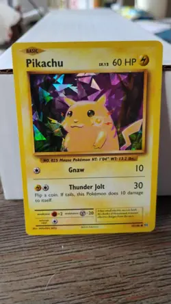 PIKACHU Evolutions XY Series POKEMON Cracked Ice Holo 2016 Trading Card 35/108 - Image 1