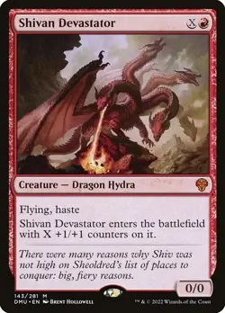 Shivan Devastator Dominaria United LP MTG - Image 1