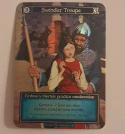 Swindler Troupe Foil NM/M Sorcery Contested Realm Arthurian Legends Sorcery TCG - Image 1