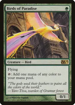 MTG Birds of Paradise ** Magic 2012 ** English (LP) - Image 1
