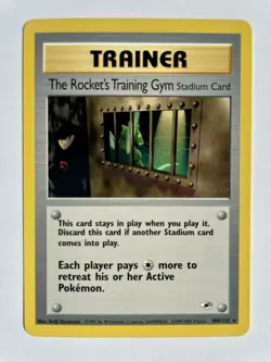 Pokemon Card 2000 Gym Heroes Rockets Training Gym 104/132 NM-Mint - Image 1