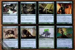 Set of 8 Green Infect Creatures *NM* Phyrexia Magic MTG Poison Counters Toxic - Image 1