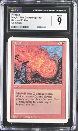 FIREBALL Revised CGC 9 Vintage MTG [Nostalgium] - Image 1