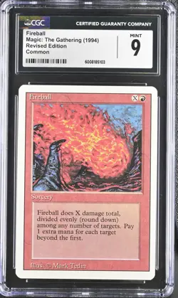 FIREBALL Revised CGC 9 Vintage MTG [Nostalgium] - Image 3