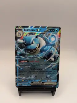 Pokémon TCG: Blastoise Ex 09/165 Scarlet & Violet 151 Holo Double Rare - Image 1