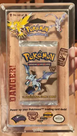 1999 Pokémon Fossil Blister Pack - Factory Sealed - WOTC Aerodactyl - Image 6