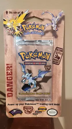1999 Pokémon Fossil Blister Pack - Factory Sealed - WOTC Aerodactyl - Image 7