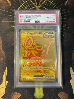 Pokemon Walking Wake ex 178/131 Prismatic Evolutions Gold Hyper Rare PSA 10 - Image 1