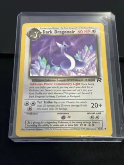 Pokémon TCG Dark Dragonair 33/82 Team Rocket Vintage Unlimited Non-Holo LP / MP - Image 3