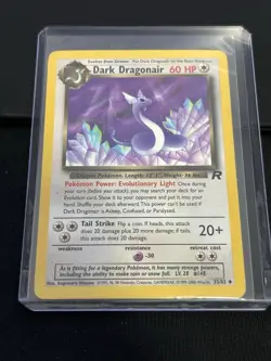 Pokémon TCG Dark Dragonair 33/82 Team Rocket Vintage Unlimited Non-Holo LP / MP - Image 6