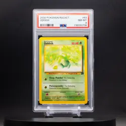 Oddish #63 | 2000 Pokemon Team Rocket | WoTC Vintage Graded | PSA 8 NM-MT - Image 1