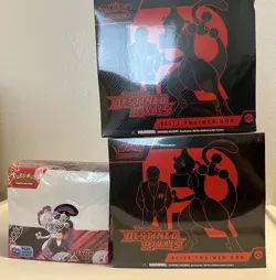 Pokemon Destined Rivals Elite Trainer Box (2) & Booster Box (1) Lot - Image 2