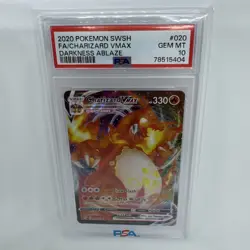 Charizard VMAX 2020 Pokémon 020/189 PSA 10 Darkness Ablaze Full Art Sword Shield - Image 3