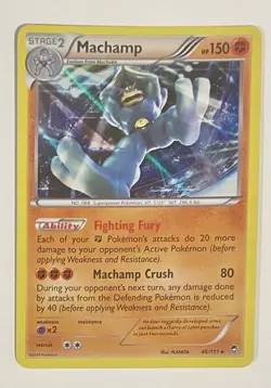 Pokémon TCG Machamp Furious Fists 46/111 Holo  Rare Near Mint Condition - Image 3