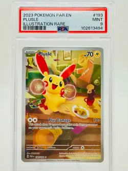 Pokemon TCG Plusle 193/182 Illustration Rare Paradox Rift PSA 9 - Image 2