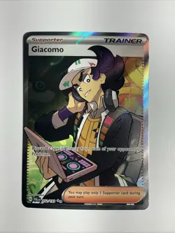 Giacomo 252/193 Sv02: Paldea Evolved Holo PokÃ©mon Card Full Art Ultra Rare Train - Image 1