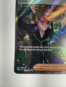 Clive 227/091 Sv: Paldean Fates Holo PokÃ©mon Card Full Art Trainer Ultra Rare - Image 3