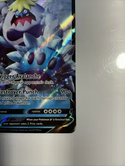 Crabominable V 076/264 Swsh08: Fusion Strike Holo Pokemon TCG Ultra Rare Card - Image 4