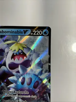 Crabominable V 076/264 Swsh08: Fusion Strike Holo Pokemon TCG Ultra Rare Card - Image 5