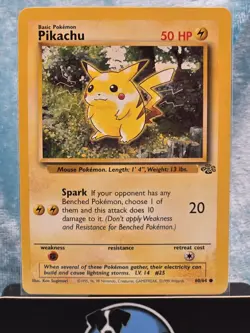 PokÃ©mon TCG Pikachu Card #60/64 Jungle Regular 1999-2000 Near Mint ClNM - Image 3