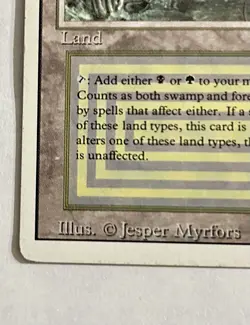 Magic the Gathering Bayou Revised Edition Dual Land Regular Card - Image 4