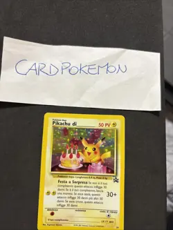 Pokemon Card Pikachu Birthday 24-Holo Black Star Promo-Psa 8/9U-nm/Mint! - Image 2