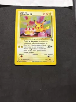 Pokemon Card Pikachu Birthday 24-Holo Black Star Promo-Psa 8/9U-nm/Mint! - Image 3