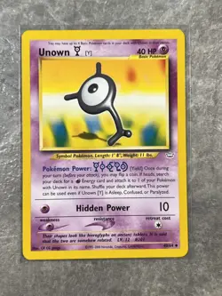 Unown [Y] 40/64 Pokemon TCG Neo Revelation Vintage WOTC Card Regular Light Play - Image 1