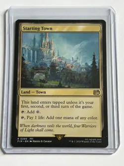 Starting Town 289  MTG Final Fantasy 2025  Mint - 9.0 +  Non Foil Rare - Image 1