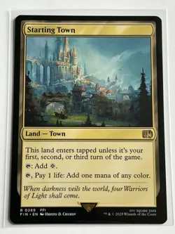 Starting Town 289  MTG Final Fantasy 2025  Mint - 9.0 +  Non Foil Rare - Image 2