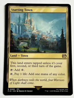 Starting Town 289  MTG Final Fantasy 2025  Mint - 9.0 +  Non Foil Rare - Image 4
