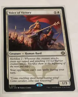 Voice of Victory MTG Tarkir: Dragonstorm Rare 33 NM - Image 2