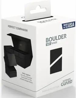 Ultimate Guard Boulder 100 Card Deck Storage Box Protector Holder Standard Solid - Image 1