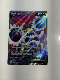 Crabominable V (Full Art) 248/264 Swsh08: Fusion Strike Holo Pokemon TCG Card - Image 1