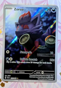Pokemon TCG Zorua 075/064 Shrouded Fable Illustration Rare Holo Full Art NM - Image 1