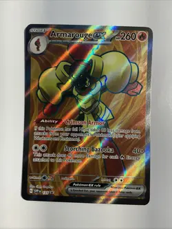Armarouge ex 125 Sv: Scarlet & Violet Promo Cards Holo Pokemon TCG Full Art - Image 1
