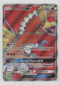 Full Art - Ho-Oh GX Pokemon Sun & Moon Burning Shadows #131 10cj - Image 1