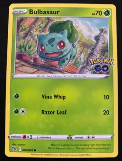 Pokemon Go Bulbasaur TCG Common Regular Card 001/078 - Image 1