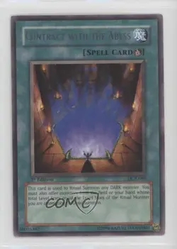 Contract with the Abyss (R) 1st Ed. YuGiOh Dark Crisis #DCR-086 2003 0xr2 - Image 1