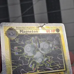 Magneton Legendary Collection Reverse Holo Pokemon Card 28/110 Damaged - Image 2