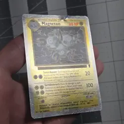 Magneton Legendary Collection Reverse Holo Pokemon Card 28/110 Damaged - Image 3