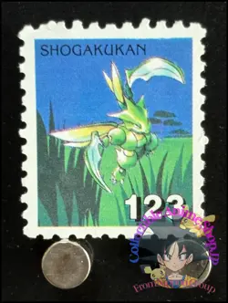 Scyther Pokemon Stamp Card Japanese Shogakukan Nintendo Game Anime TCG F - Image 1